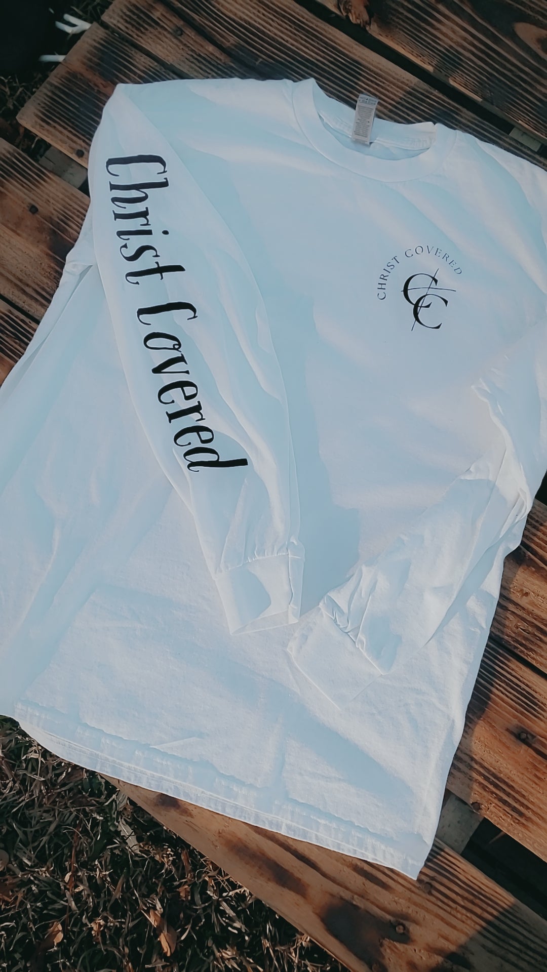 Strength Long sleeve T-Shirt White