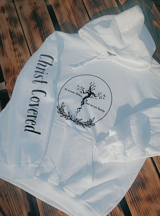 We are Family Hoodie White