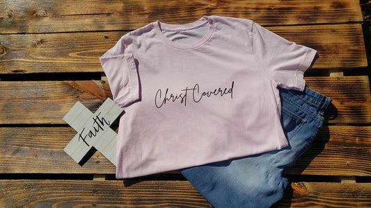 Pink Christ Covered T-Shirt